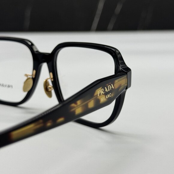 NEW PRADA PRB07VD 3891O1 WOMEN BLACK/HAVANA EYEGLASSES VPR B07D 3891O1 - Picture 5 of 9
